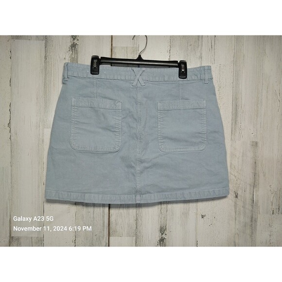 American Eagle Blue Corduroy Mini Skirt 16 - Picture 2 of 6